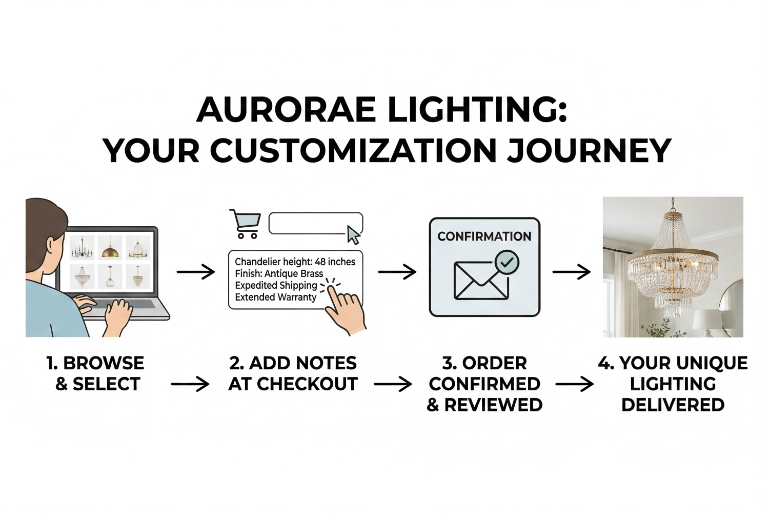 How to Customize Your Lighting Order at Aurorae Lighting: Personalized Requests Made Easy