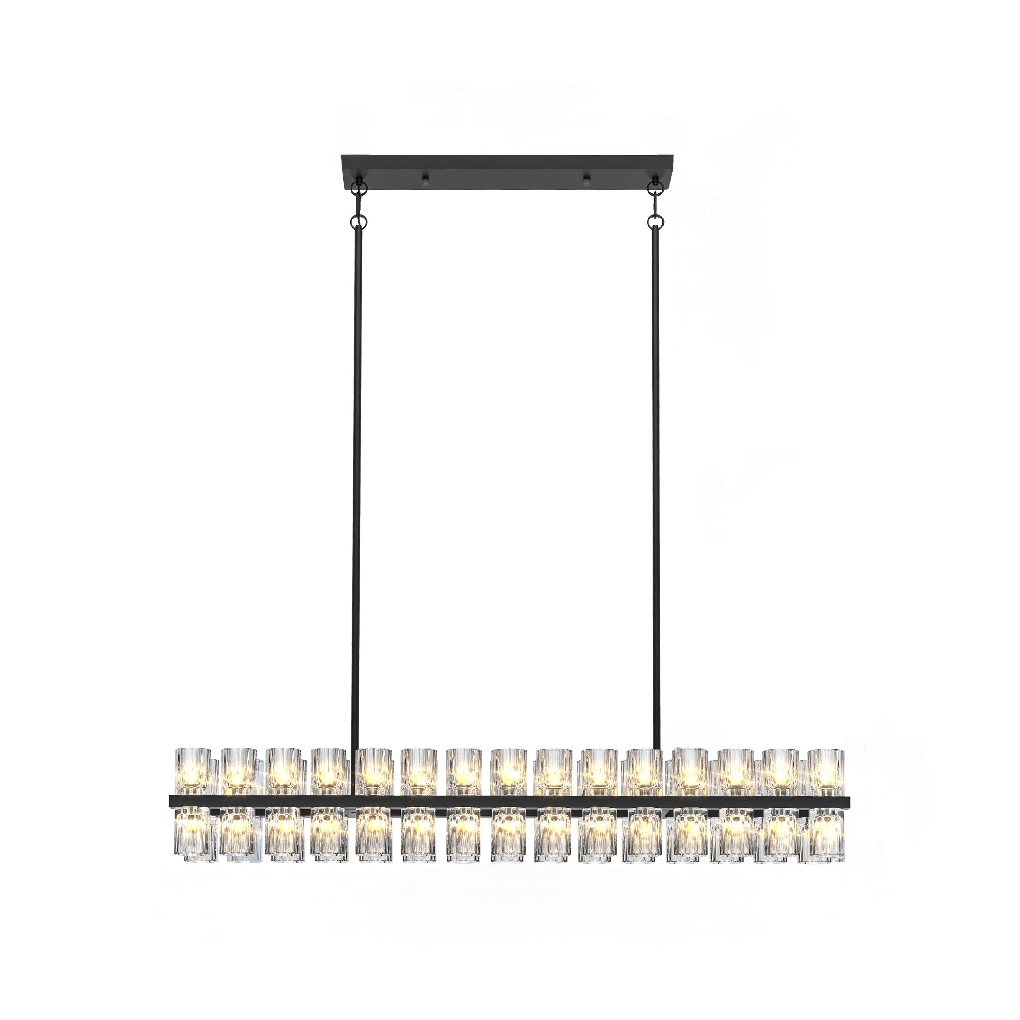 Crystal Gallery 60-Light Chandelier for Kitchen Island & Dining Room | Aurorae Lighting