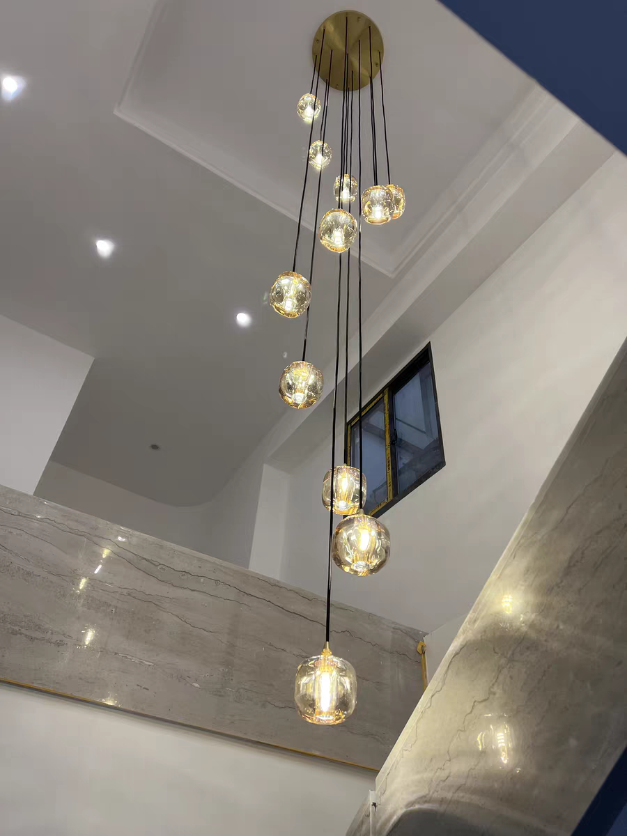 Cubes Pendant Light in a living room setting