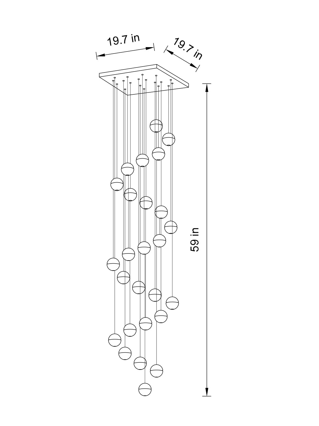 spiral ball pendant lighting for staircase