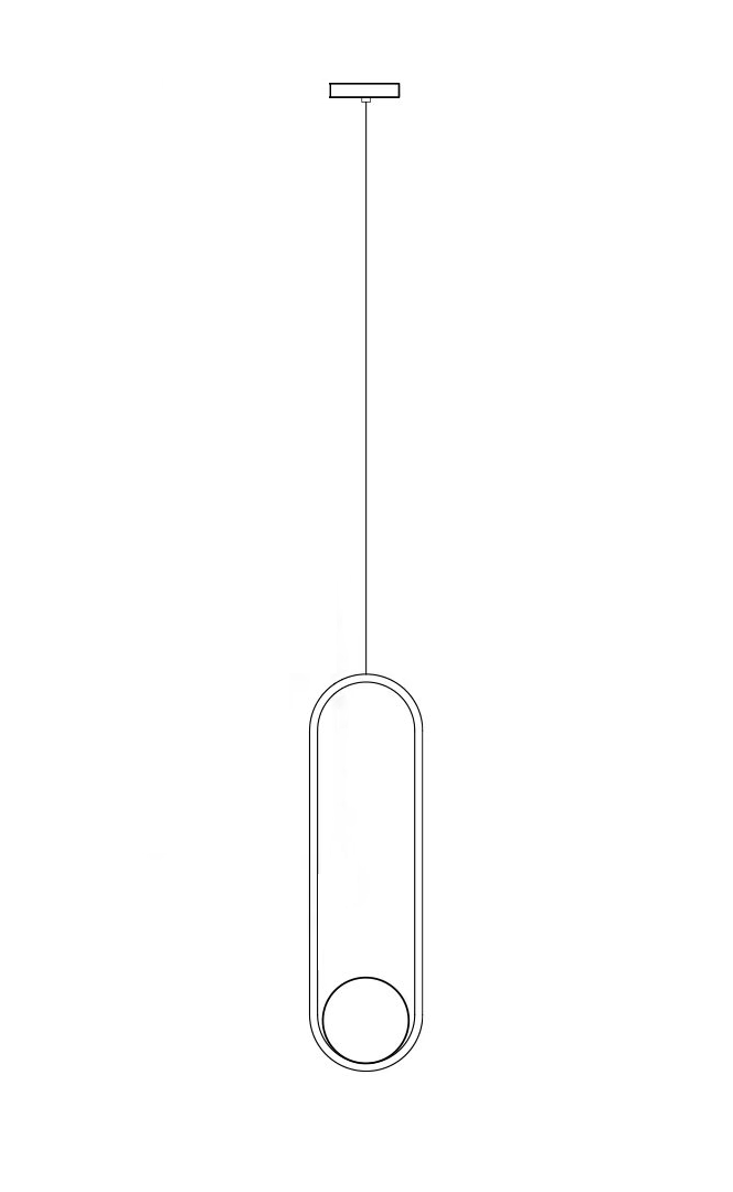 One Light of the Modern LED Opal Glass Chandelier