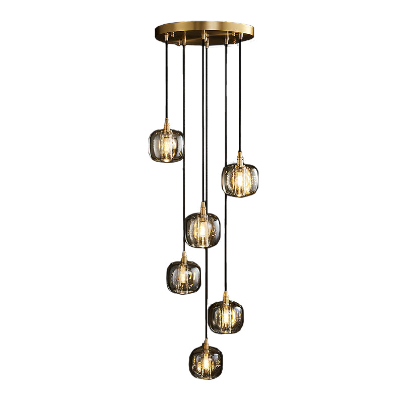 Vintage Cube Multi-Light Pendant 