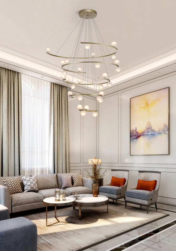 Wide, even illumination from the Aurorae Lighting Half Ring LED arc light