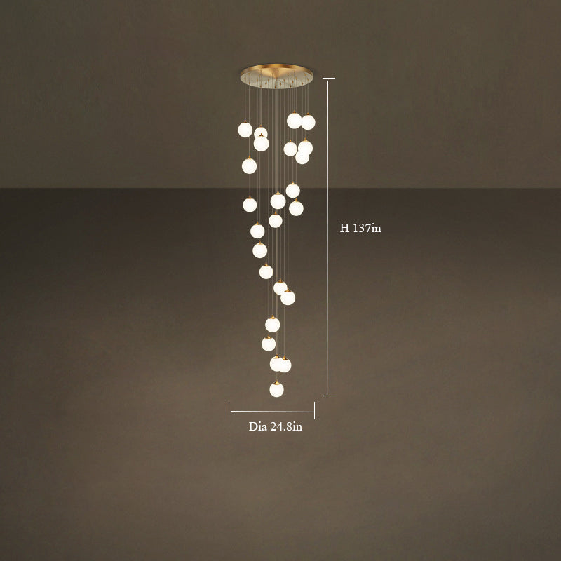 Aurorae Lighting modern minimalist milk white pendant light as a statement piece