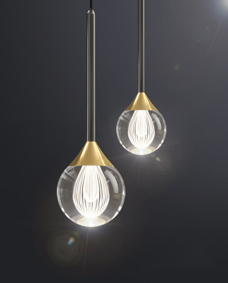 Modern Crystal Ball Pendant Light