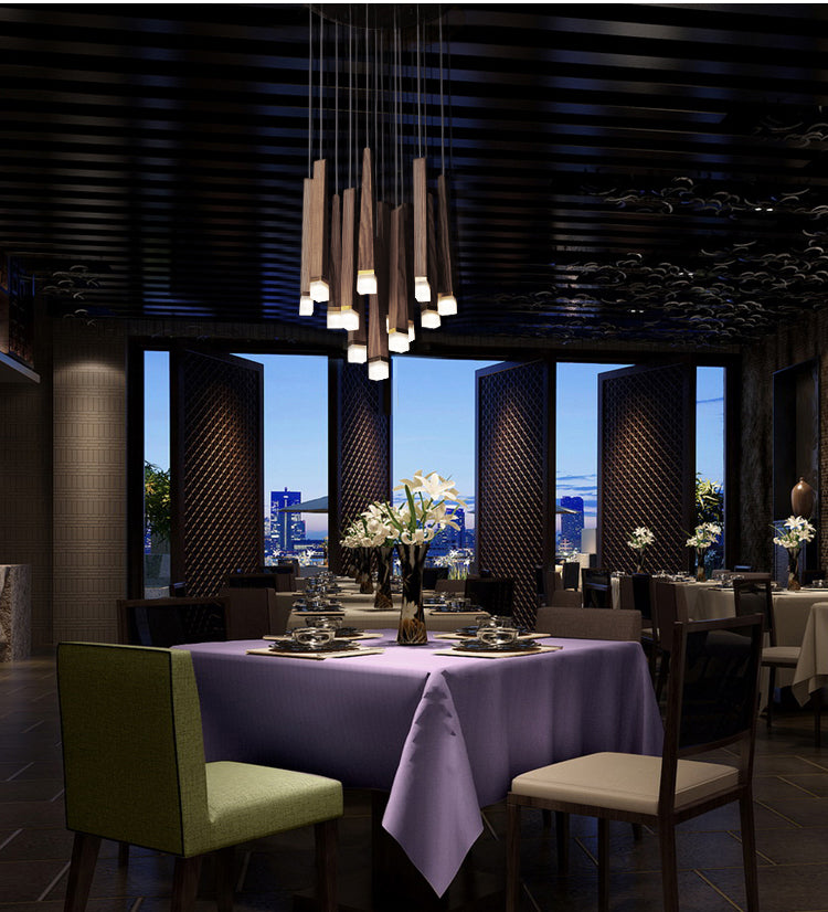 Modern Wood Chandelier