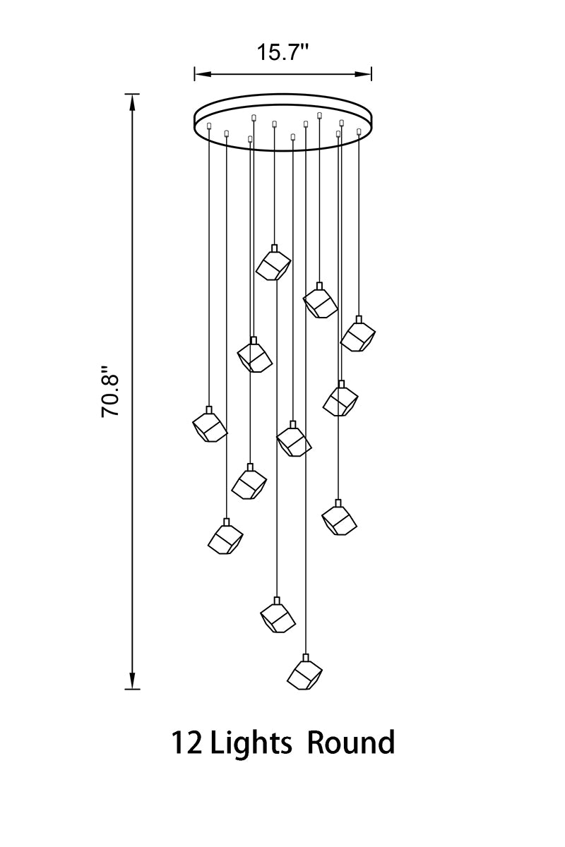 crystal chandelier for staircase
