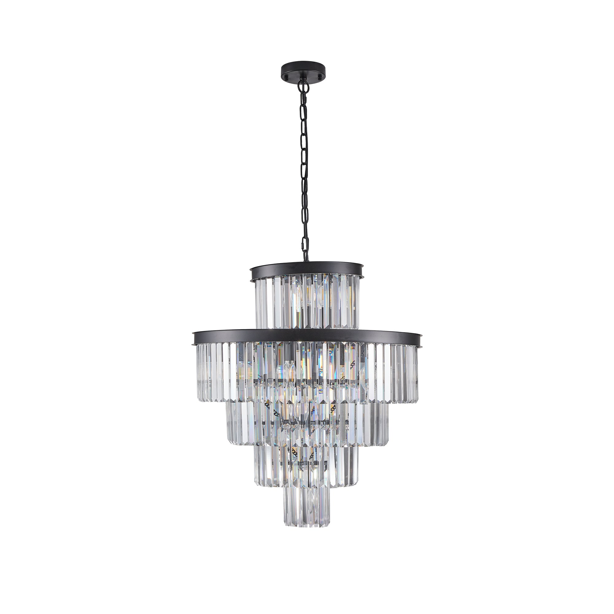 Vertical Crystal Chandelier by Aurorae Lighting