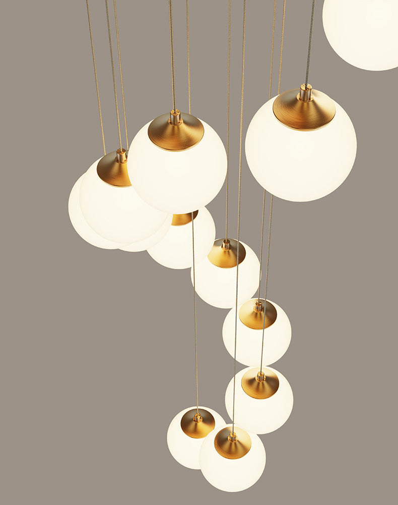 Milk White Round Pendant Light